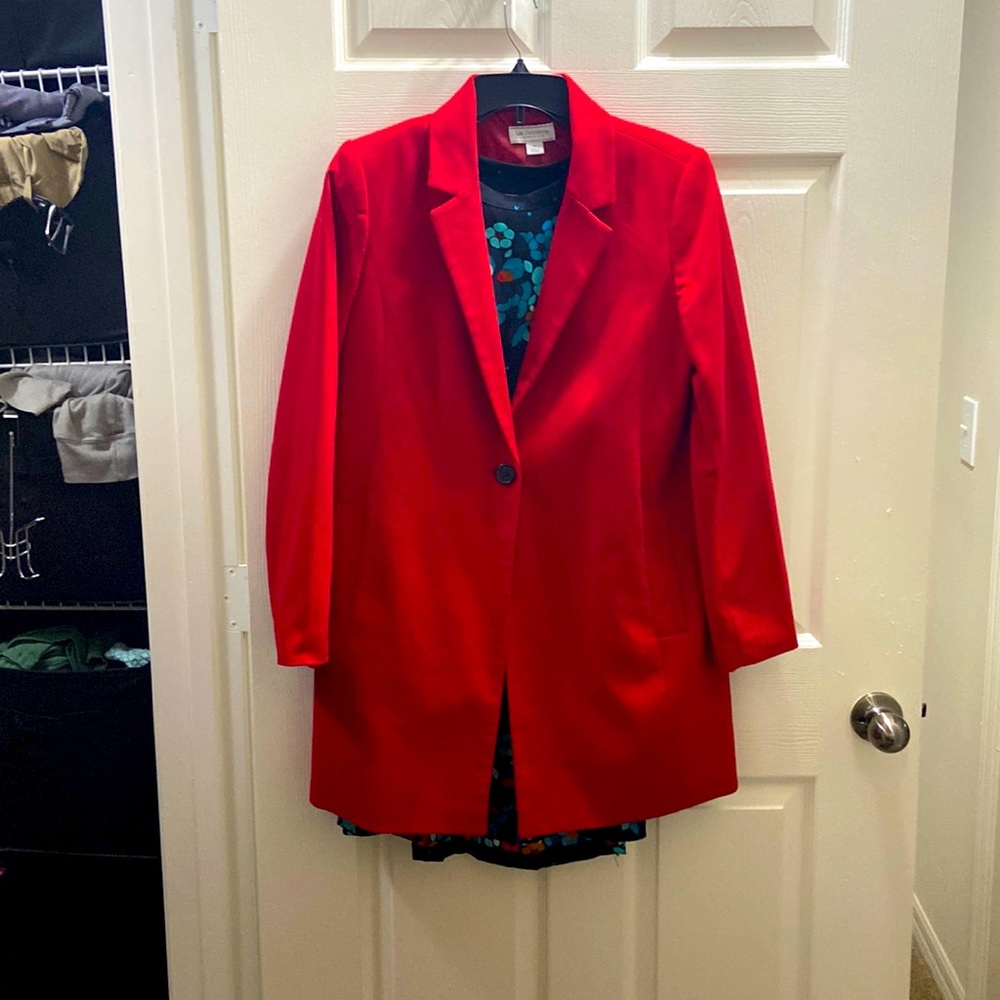 Red jacket simply Liz